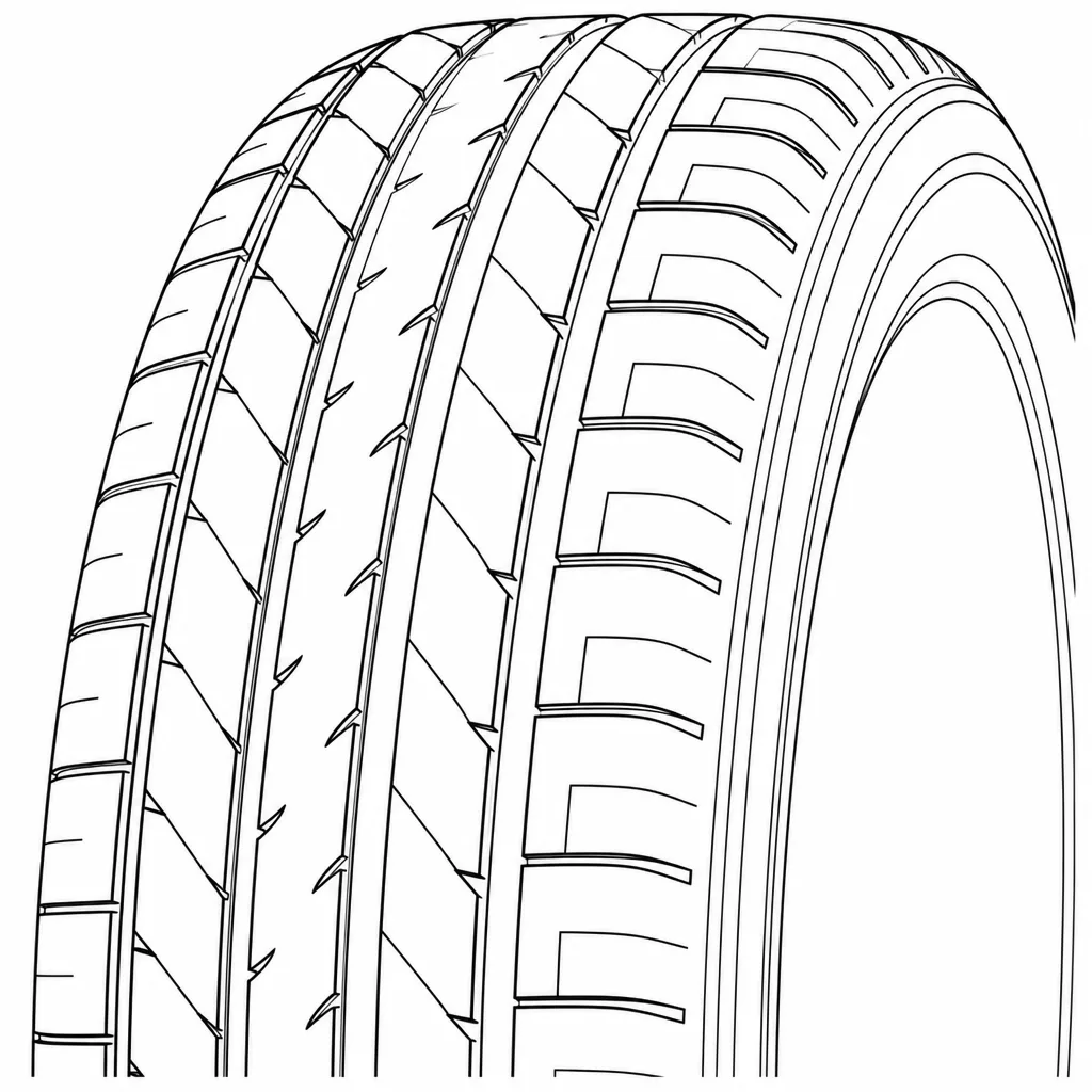 Schéma illustratif : Éléments d’épaule allongés séparés par des encoches régulièrement espacées