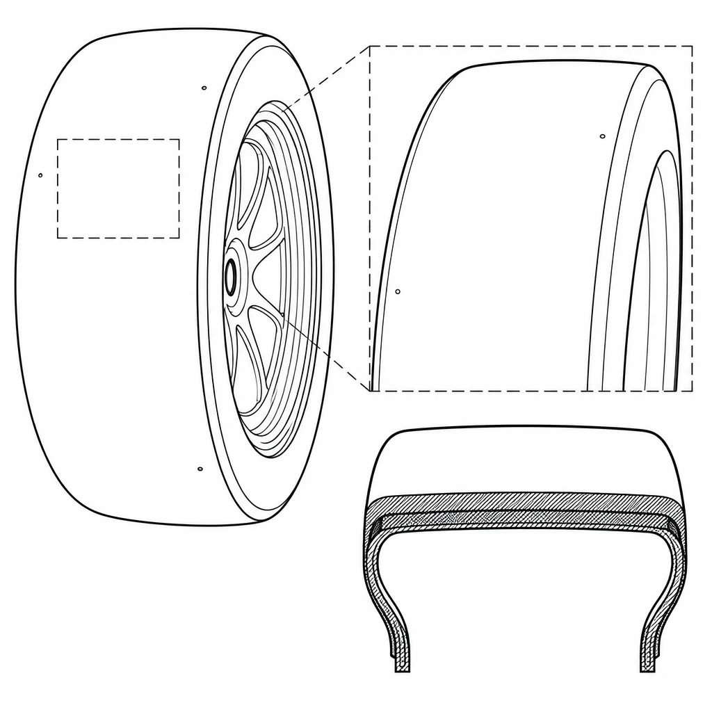 Schéma illustratif : Couronne monobloc sans segmentation
