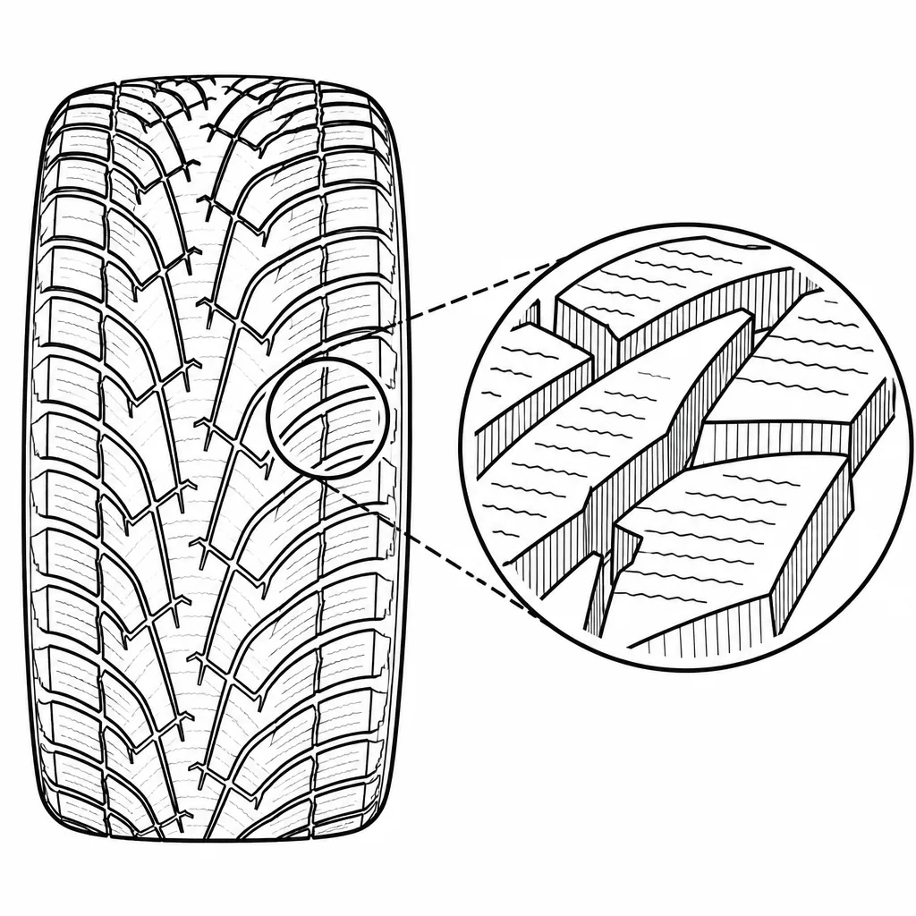Schéma illustratif : Forte proportion de creux entre les rangées de pavés