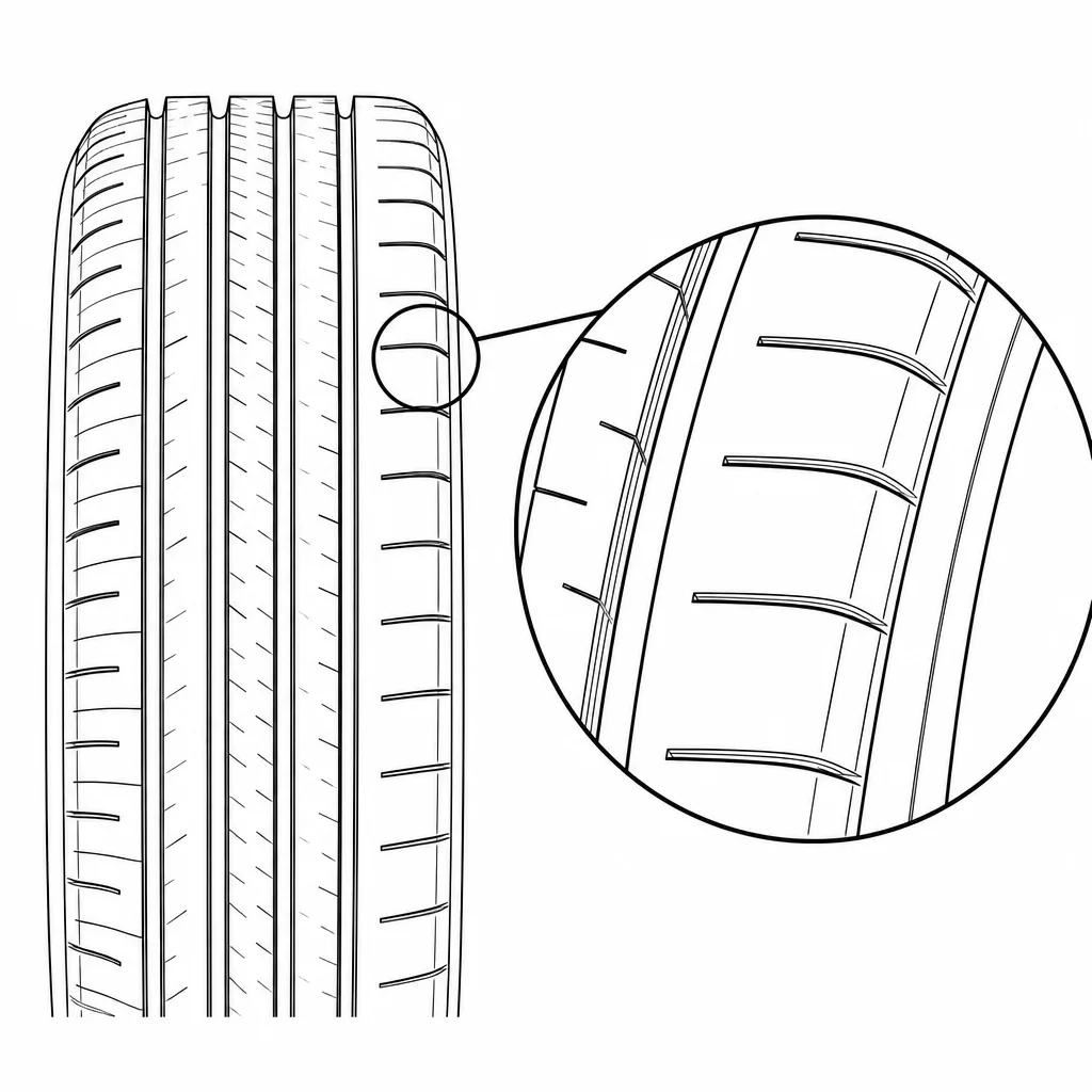 Schéma illustratif : Épaules semi-continues à rapport gomme-vide élevé