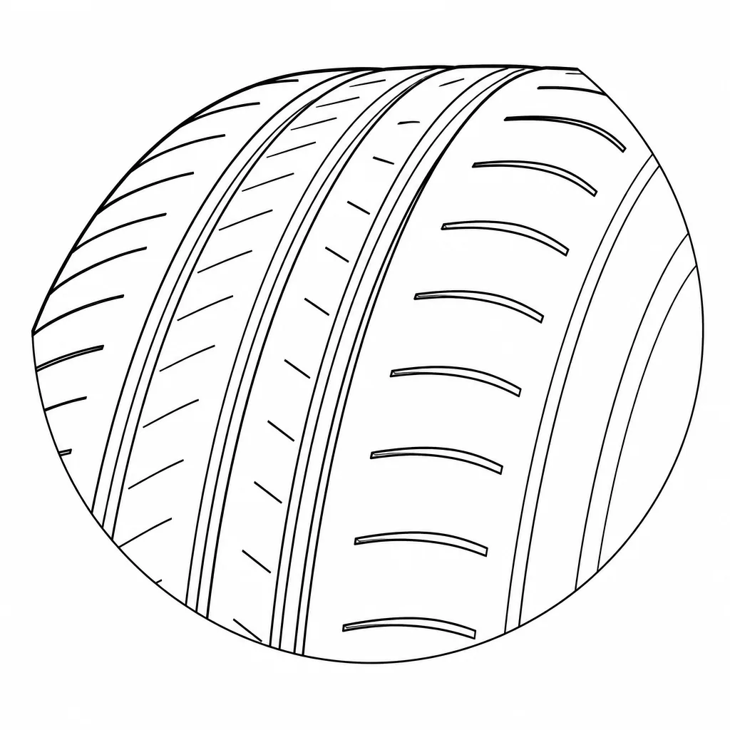 Schéma illustratif : Épaules semi-continues à encoches transversales régulières