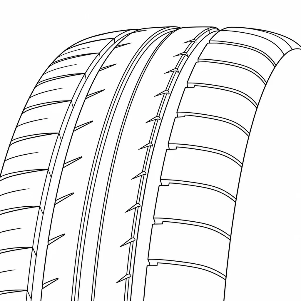 Schéma illustratif : Épaules semi-continues découpées par des encoches transversales régulières