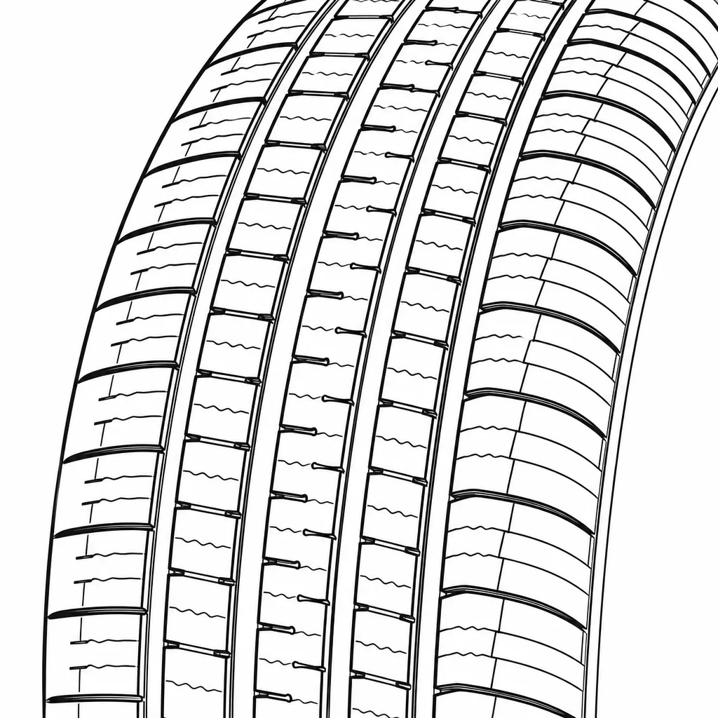 Schéma illustratif : Épaules étroites, entaillées et identiques des deux côtés