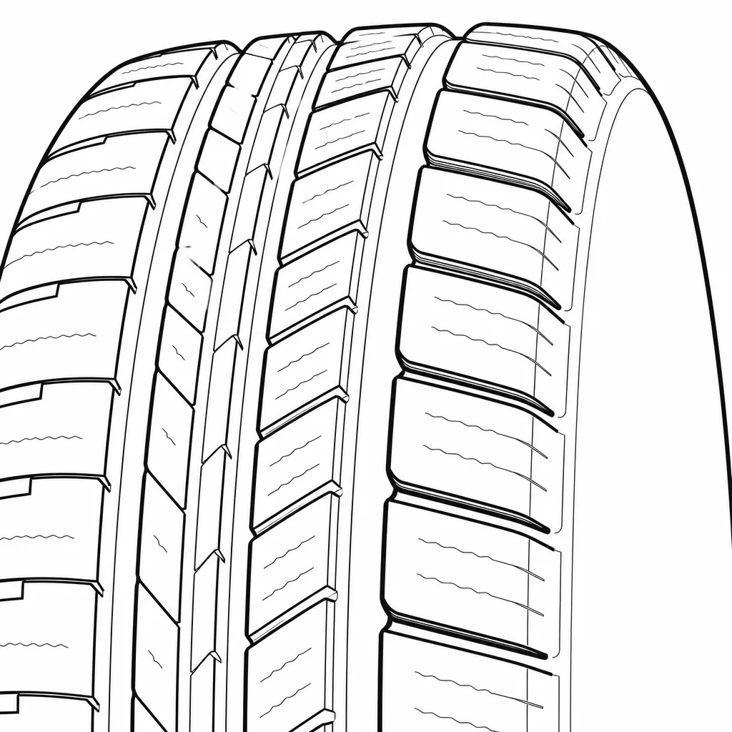 Schéma illustratif : Blocs périphériques larges séparés par des coupures transversales profondes
