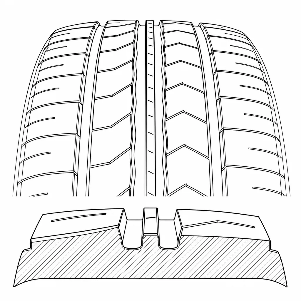 Schéma illustratif : Section porteuse de l’élément axial