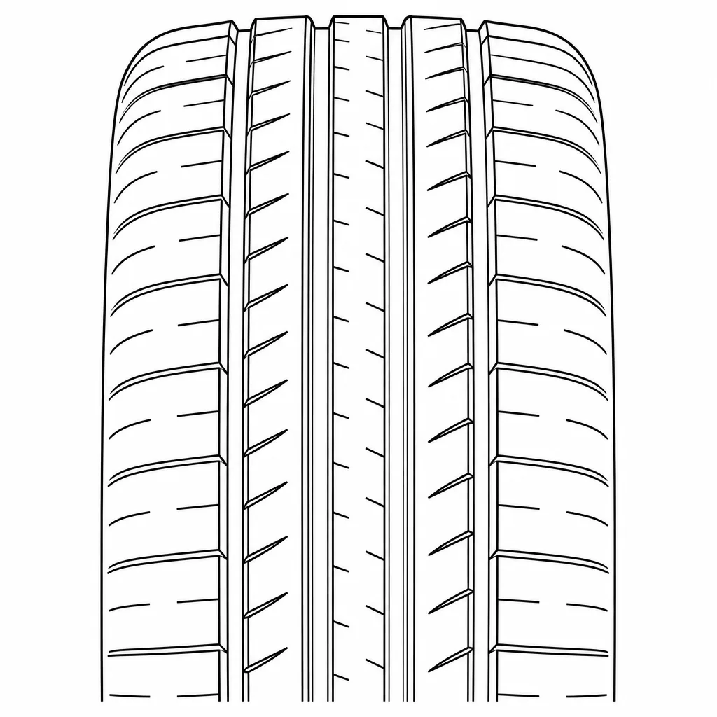 Schéma illustratif : Répartition symétrique des volumes de gomme et des espaces vides