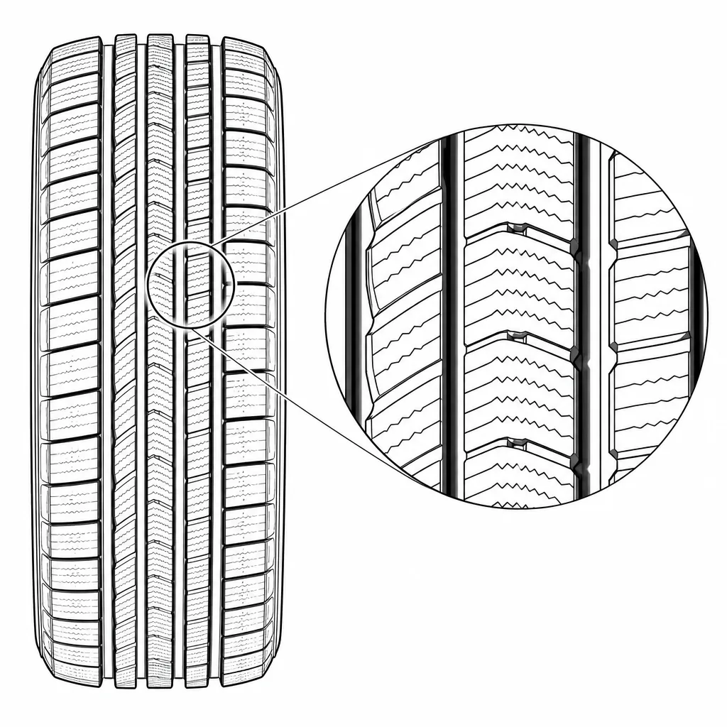 Schéma illustratif : Rapport élevé entre longueur de découpe et surface de chaque petit pavé