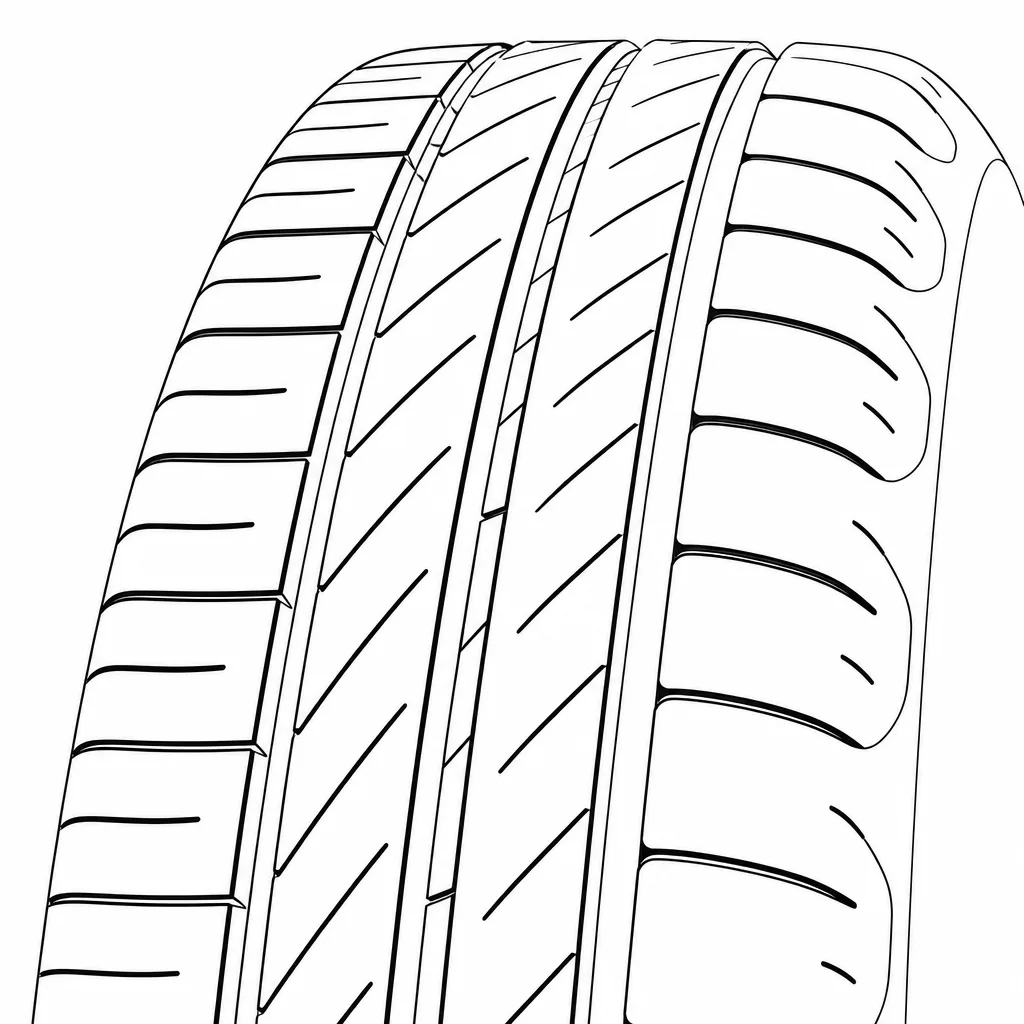 Schéma illustratif : Faible section de gomme de la nervure médiane et des bandes centrales adjacentes