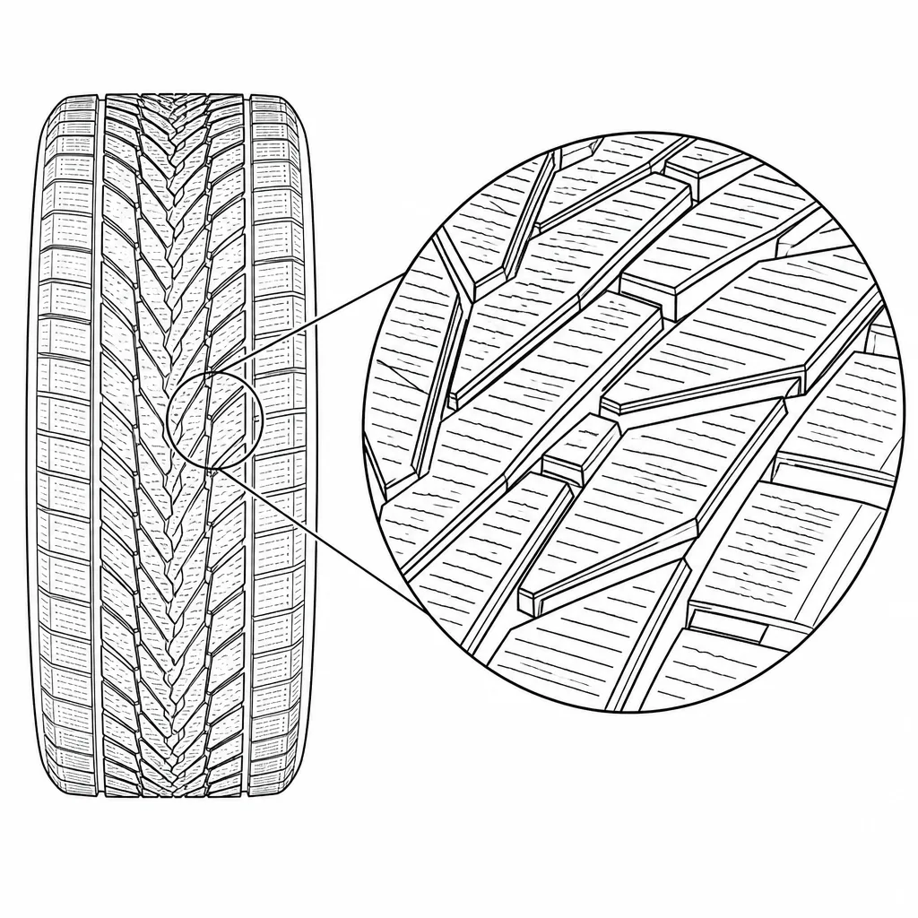 Schéma illustratif : Forte densité de lamelles transversales et obliques