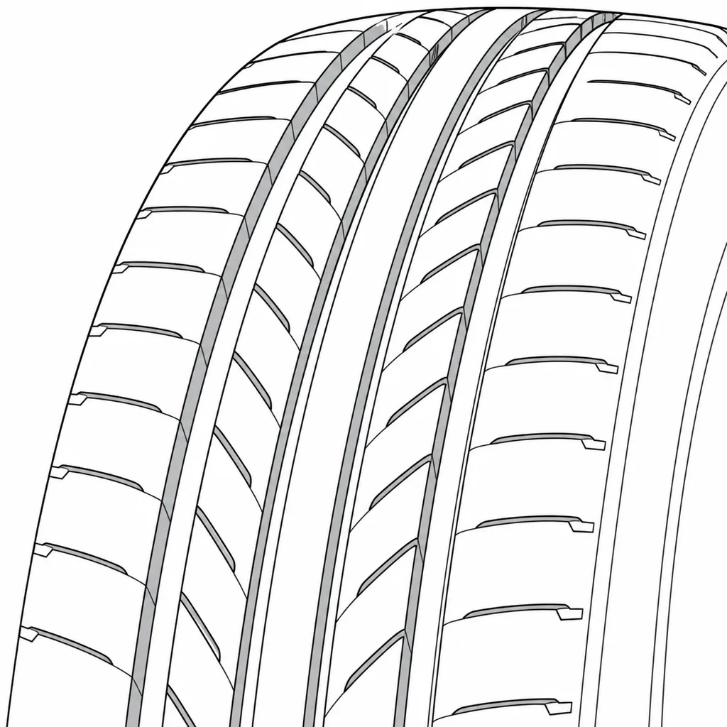 Schéma illustratif : Pavés intermédiaires allongés avec une densité moyenne de fines entailles