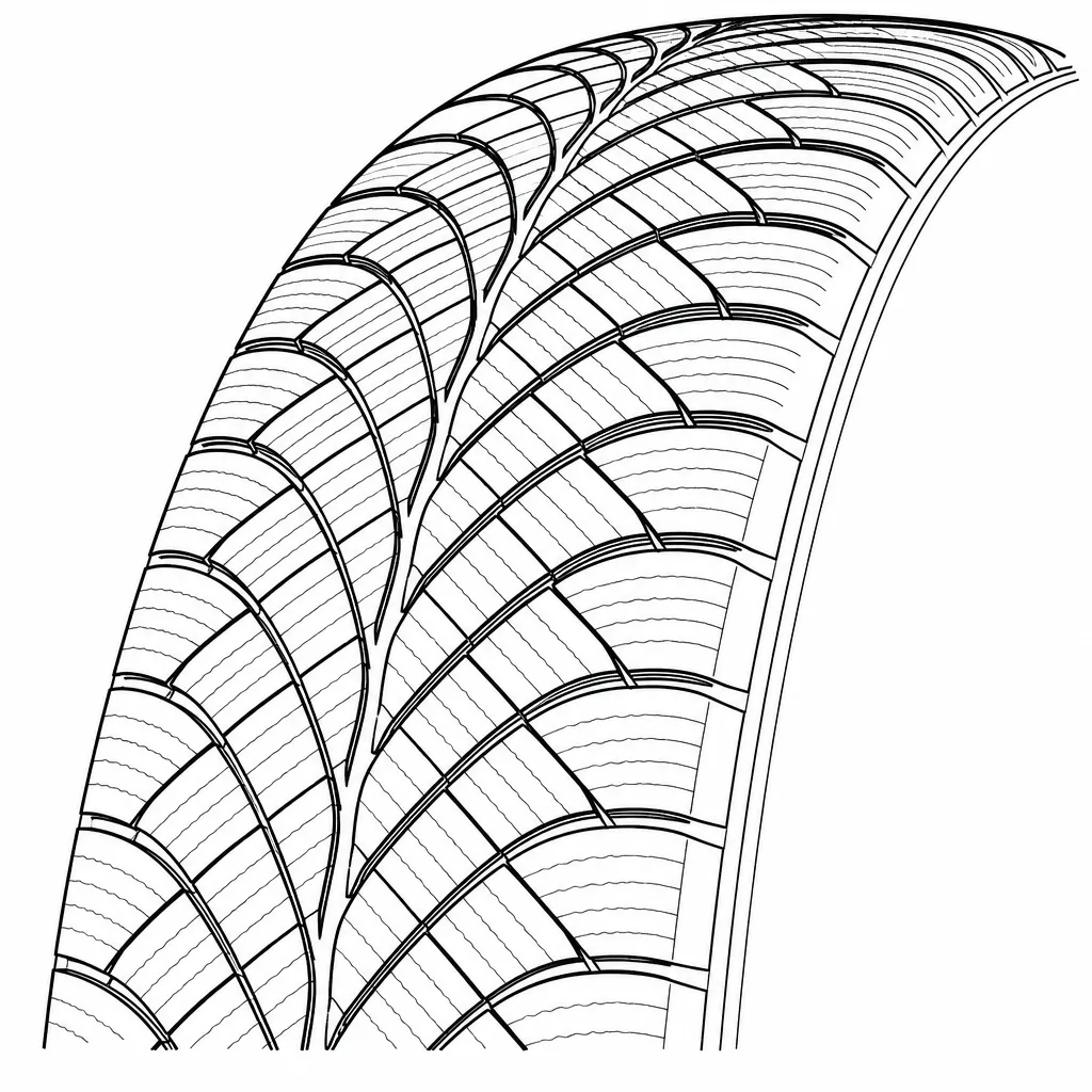 Schéma illustratif : Épaules composées de pavés obliques segmentés