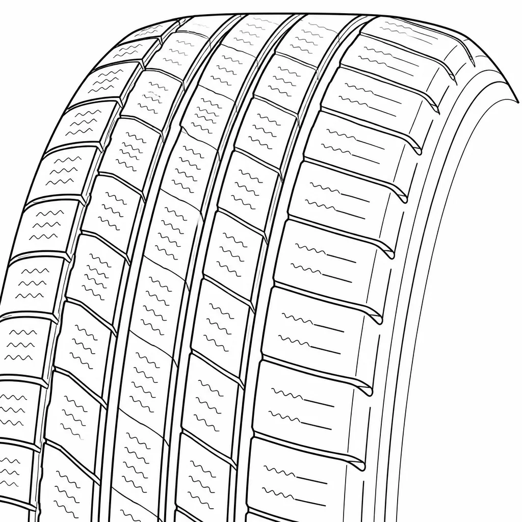 Schéma illustratif : Épaules semi-continues avec courtes découpes transversales et encoches périphériques