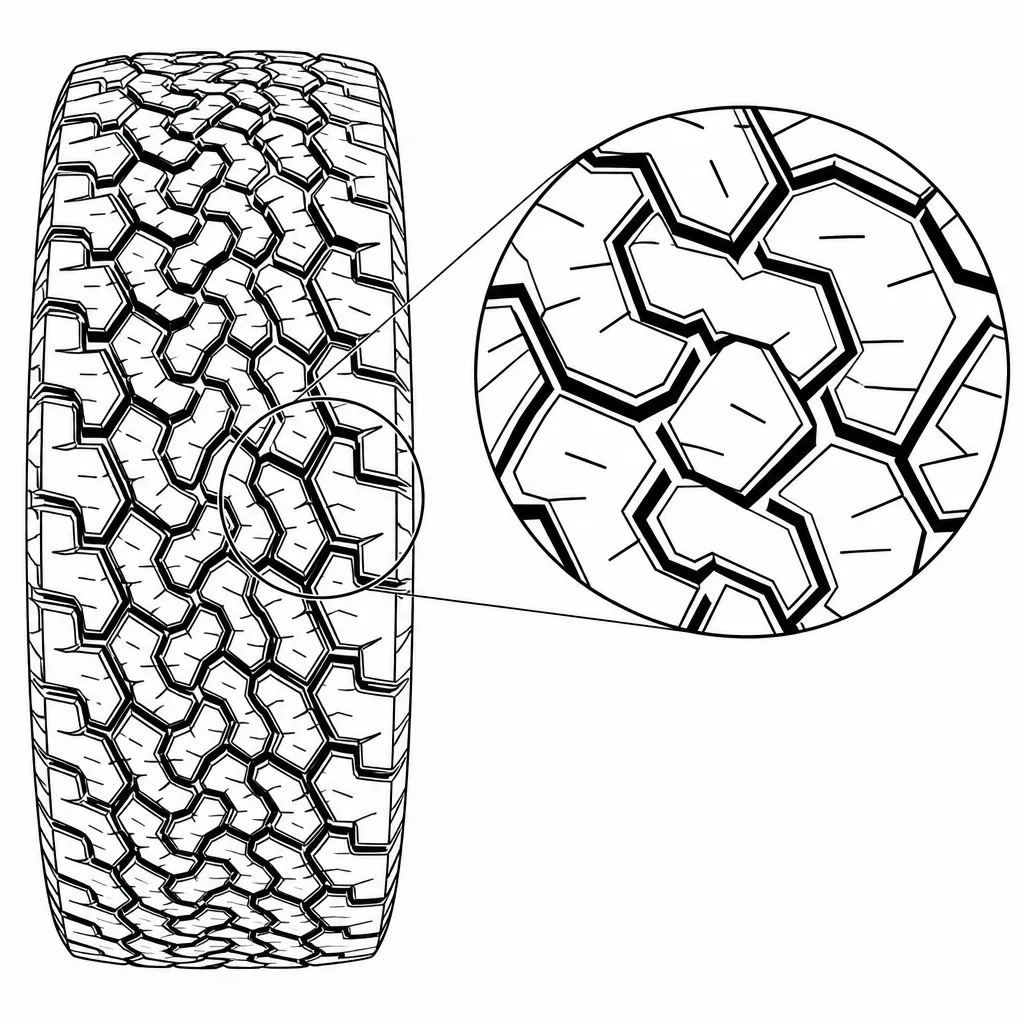 Schéma illustratif : Contours polygonaux comportant de nombreux sommets et côtés obliques