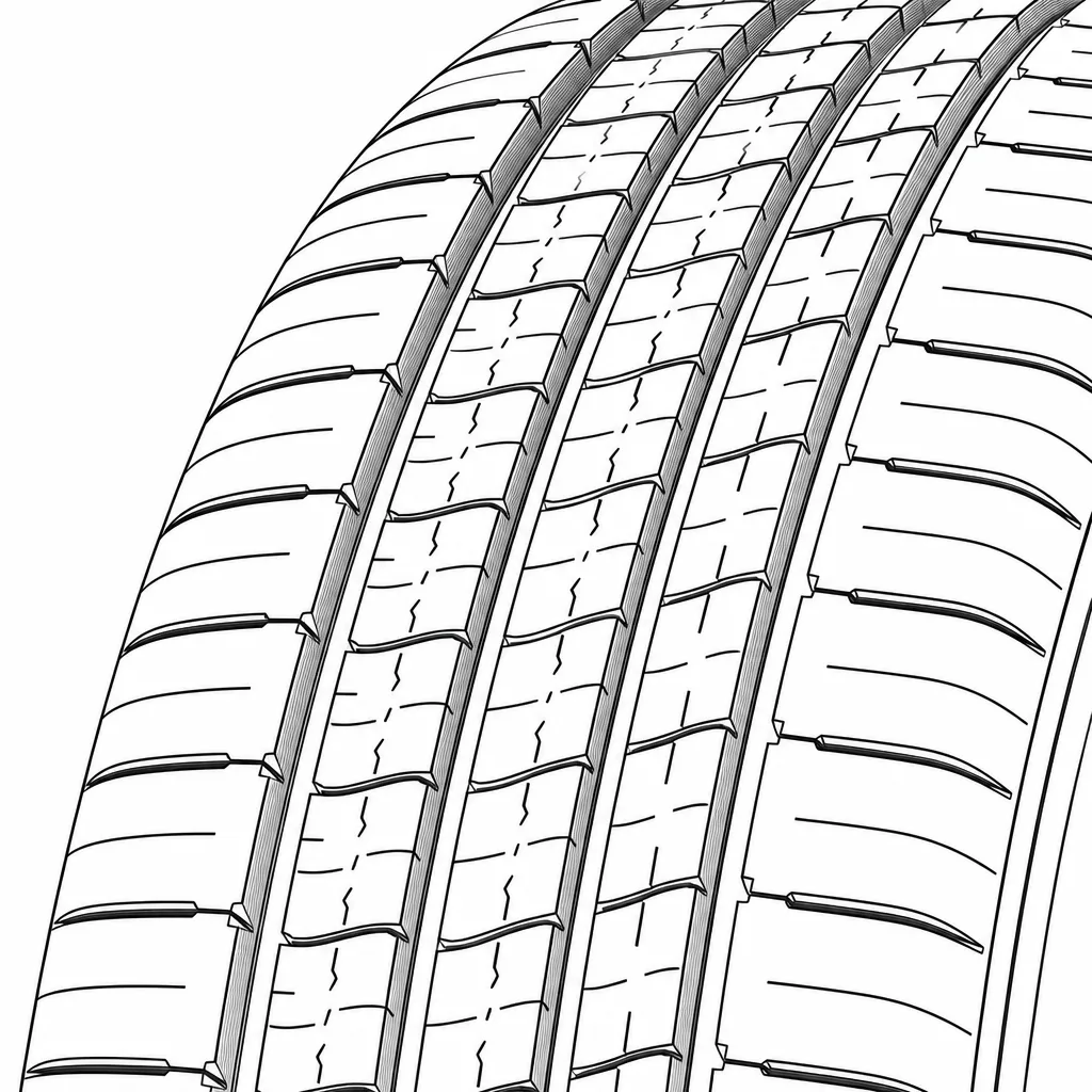 Schéma illustratif : Rainures principales rectilignes séparant des rangées étroites