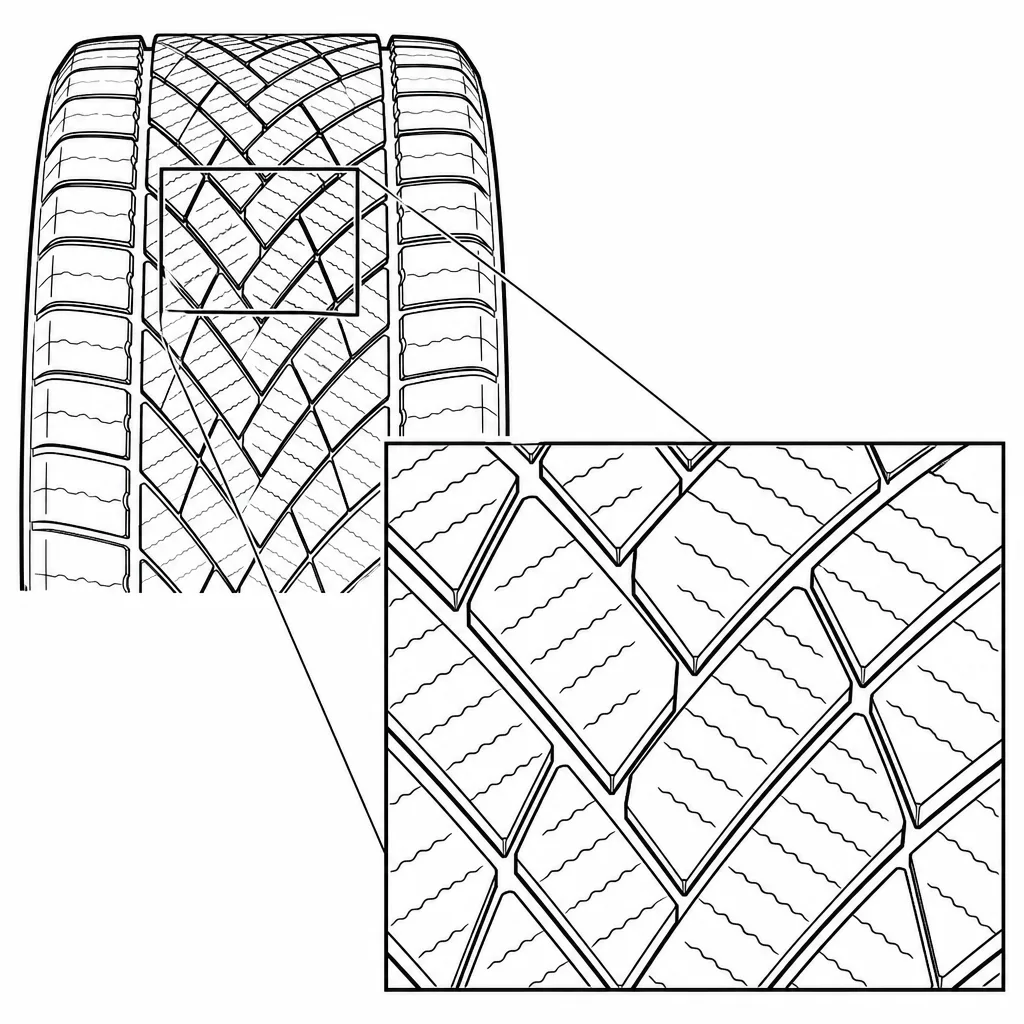 Schéma illustratif : Pointes et sommets multiples des blocs polygonaux