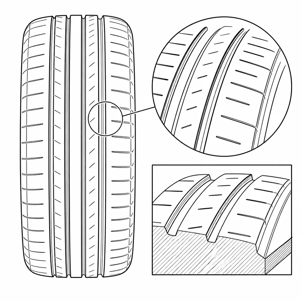 Schéma illustratif : Entailles courtes obliques et transversales de densité moyenne