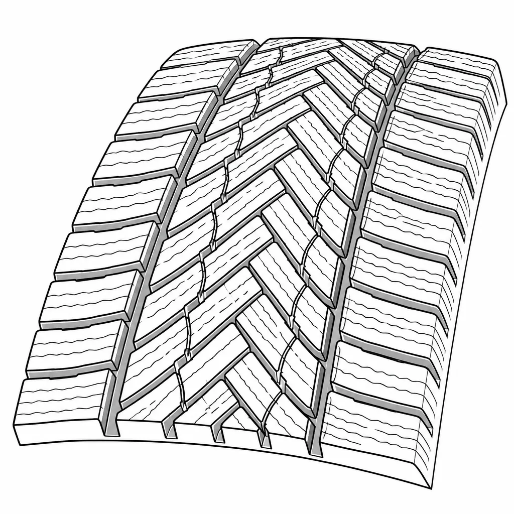 Schéma illustratif : Sommets et angles des pavés centraux imbriqués
