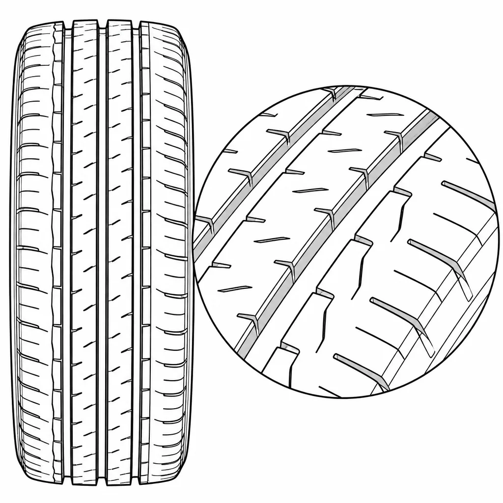 Schéma illustratif : Incisions secondaires majoritairement obliques et de densité moyenne