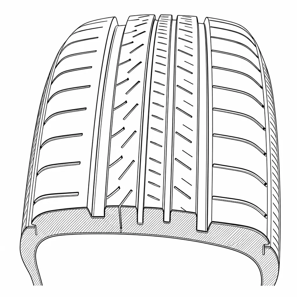 Schéma illustratif : Répartition asymétrique des volumes de gomme