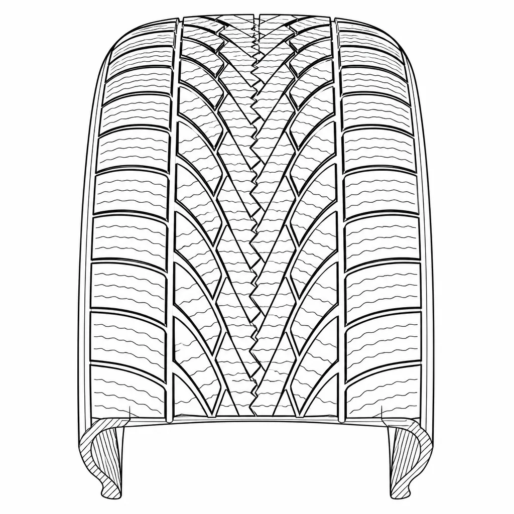 Schéma illustratif : Construction symétrique autour de l’axe longitudinal