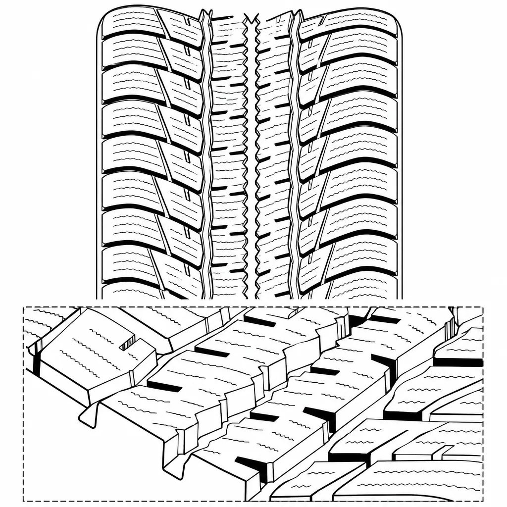 Schéma illustratif : Rangées de pavés inclinées sans alignement transversal continu