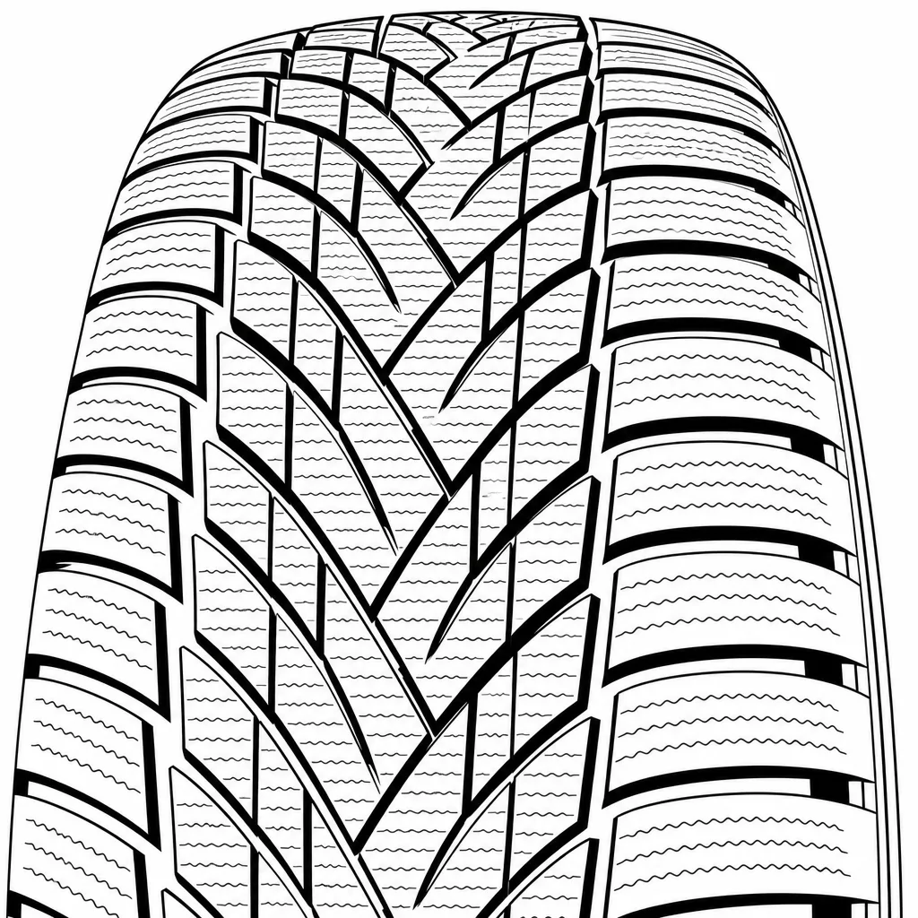 Schéma illustratif : Chevrons centraux imbriqués et décalés, sans nervure pleine