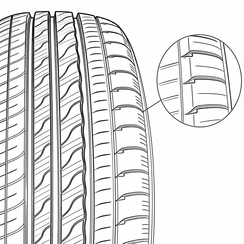 Schéma illustratif : Pavés d’épaule allongés avec encoches localisées