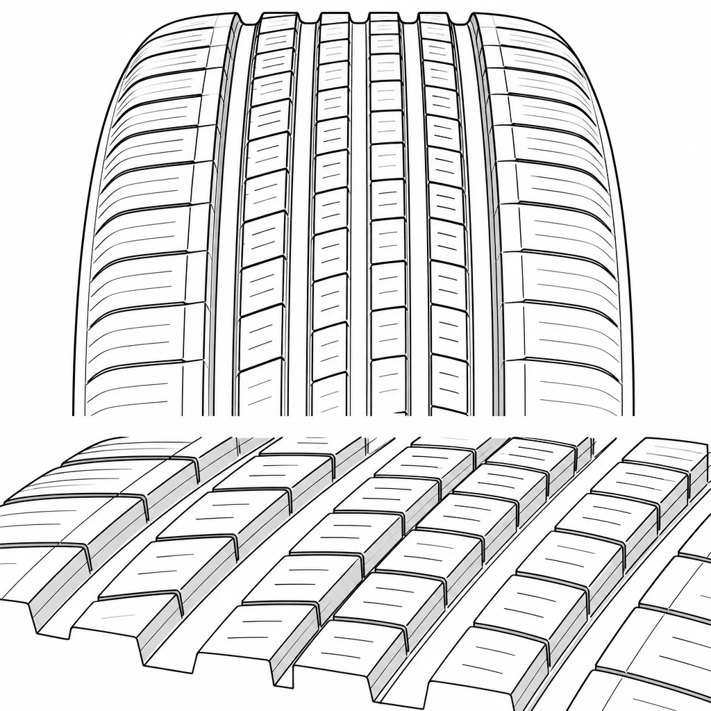 Schéma illustratif : Petits pavés intermédiaires rapprochés et fortement découpés
