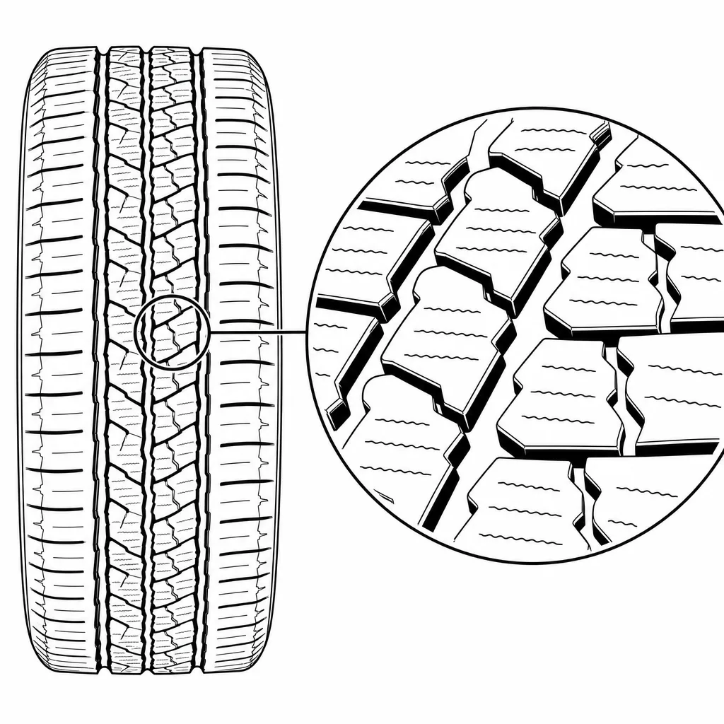 Schéma illustratif : Flancs sinueux et intersections obliques