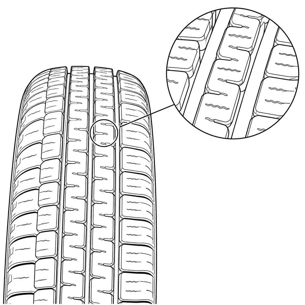 Schéma illustratif : Petits pavés allongés à base étroite, disposés en rangées longitudinales