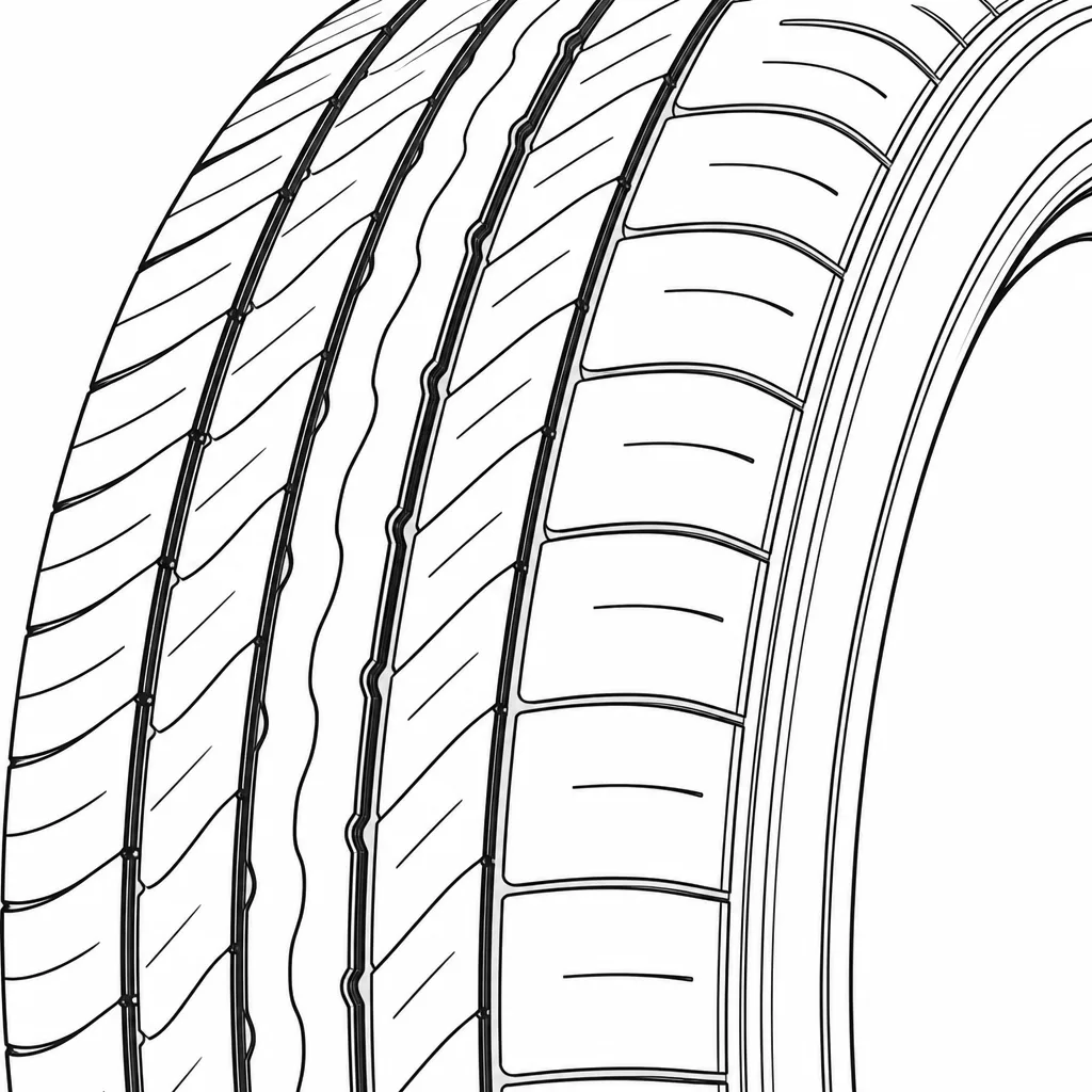 Schéma illustratif : Épaules semi-continues à fines entailles transversales