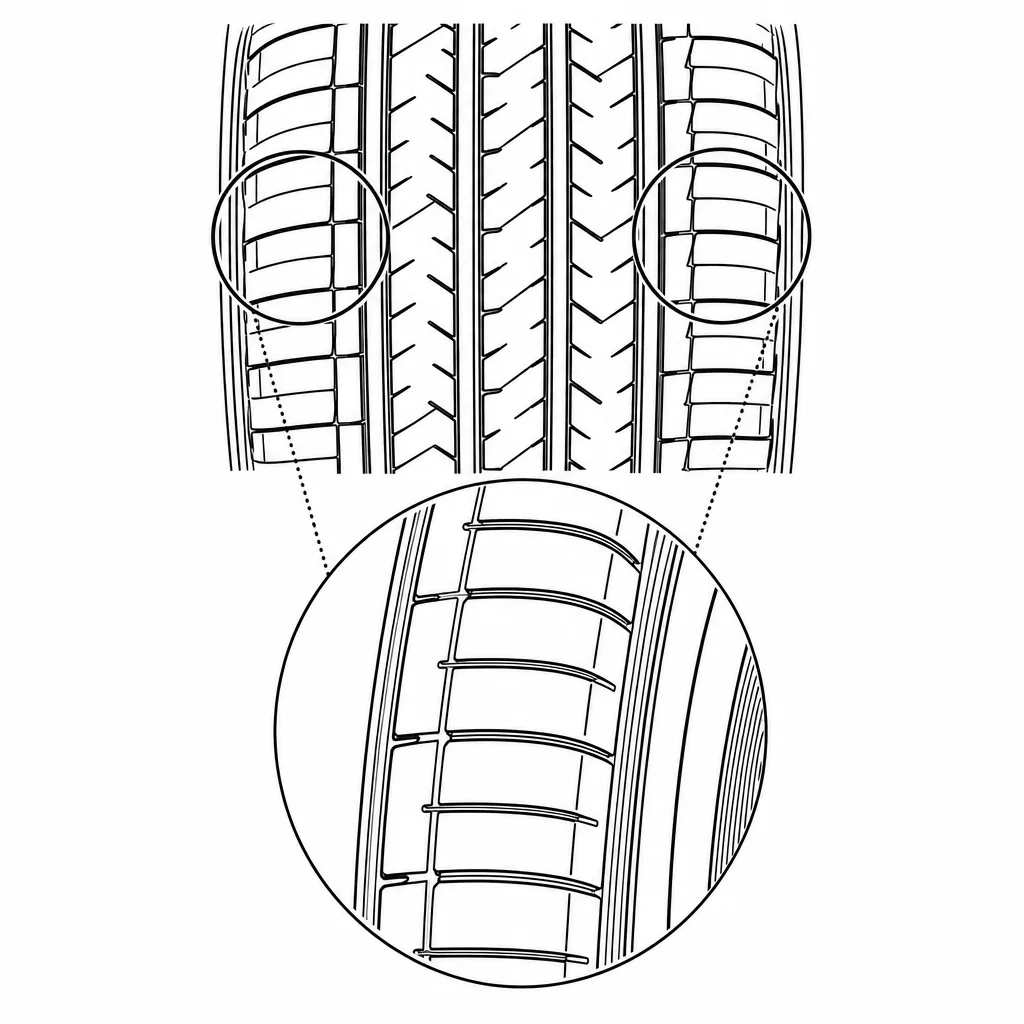Schéma illustratif : Deux épaules de construction symétrique