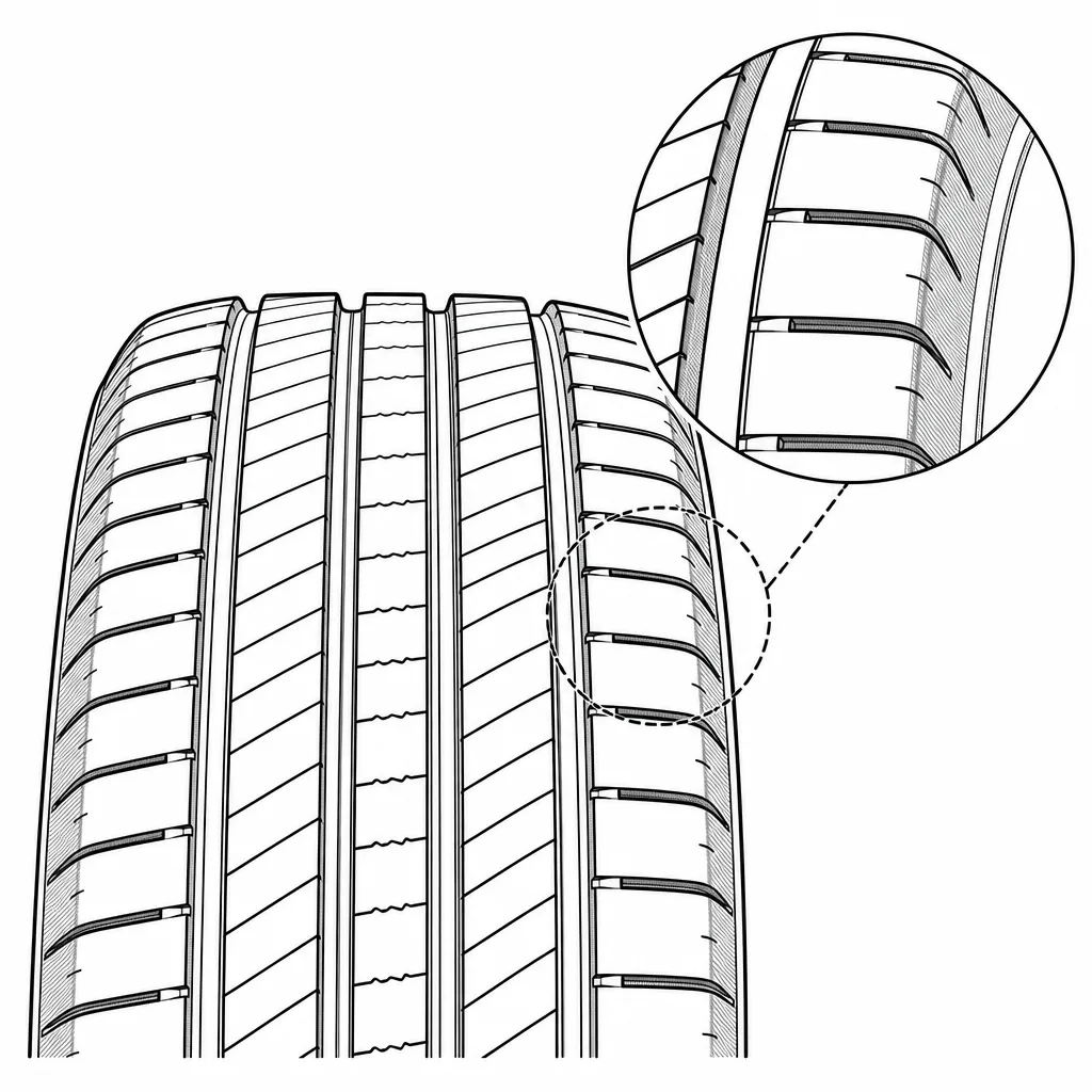 Schéma illustratif : Fort taux de gomme entre deux entailles successives des épaules
