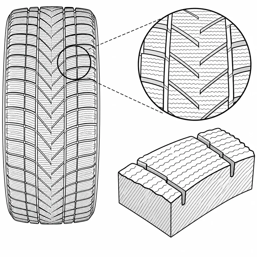 Schéma illustratif : Forte densité de fines lamelles sur des pavés déjà compacts