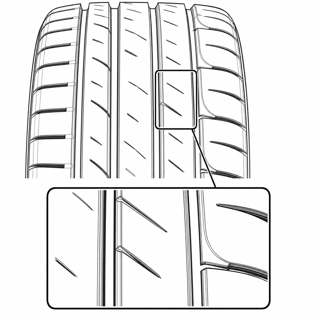 Schéma illustratif : Pavés intermédiaires allongés avec angles obliques