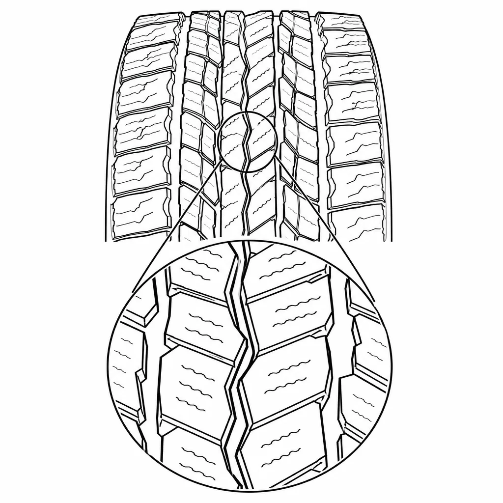 Schéma illustratif : Étroite liaison centrale découpée, encadrée de blocs polygonaux imbriqués