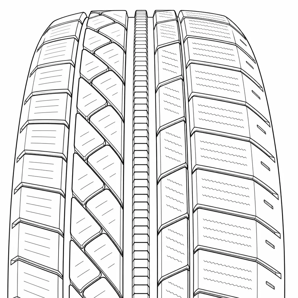 Schéma illustratif : Rangée médiane étroite composée d’éléments courts