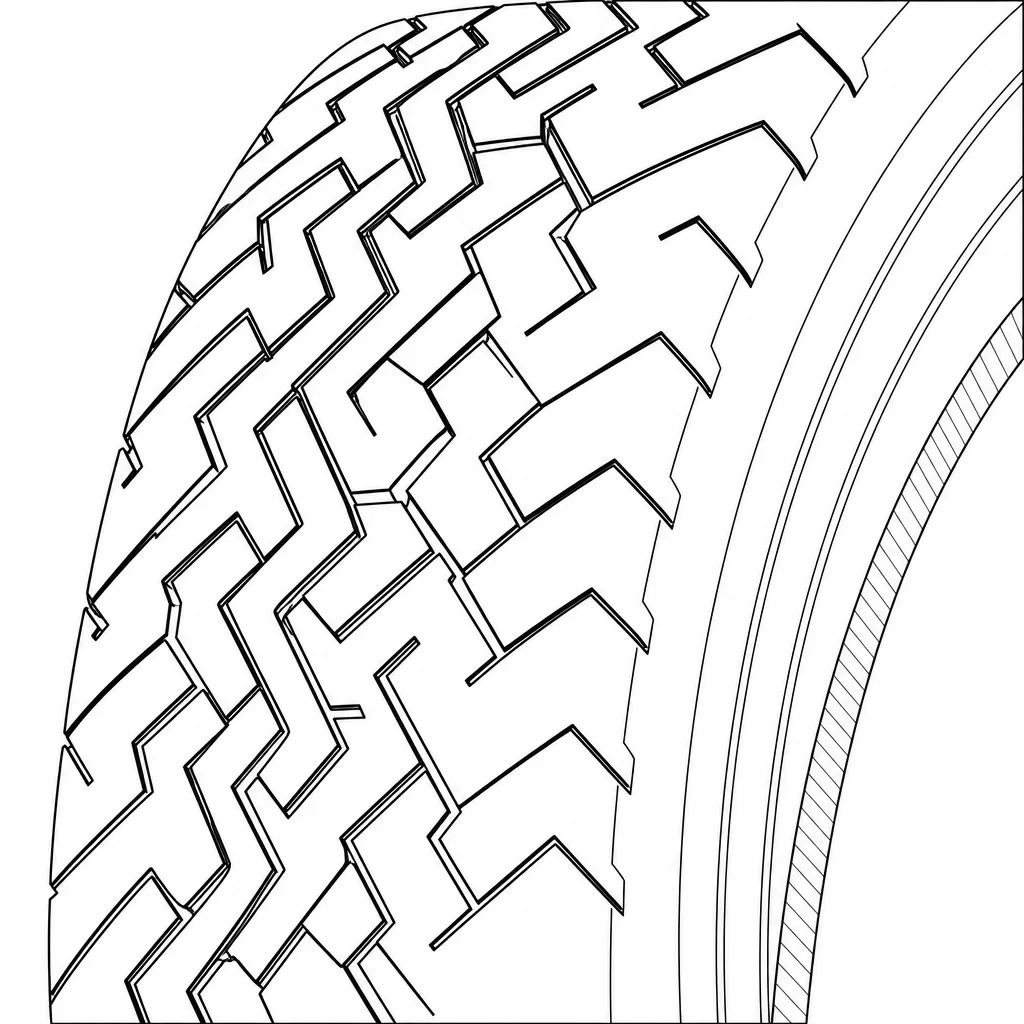 Schéma illustratif : Épaules relativement continues entaillées en zigzag