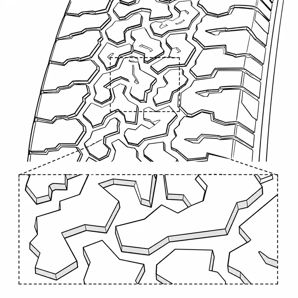 Schéma illustratif : Contours polygonaux comportant des angles saillants et rentrants
