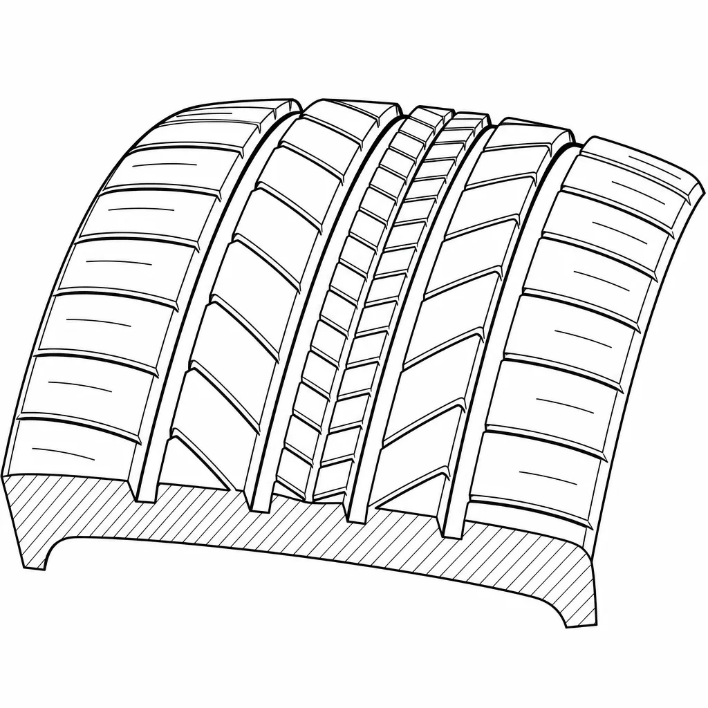Schéma illustratif : Éléments centraux courts et rapprochés