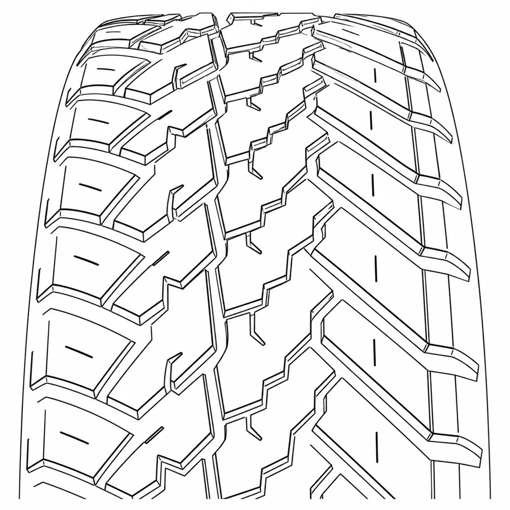 Schéma illustratif : Chaîne centrale de pavés polygonaux imbriqués