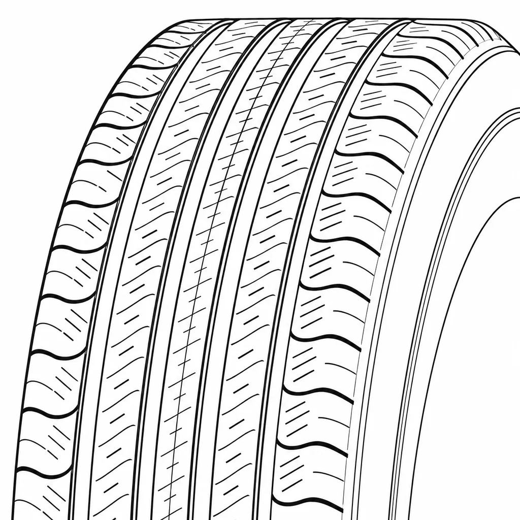 Schéma illustratif : Épaules semi-continues découpées par des encoches obliques fines