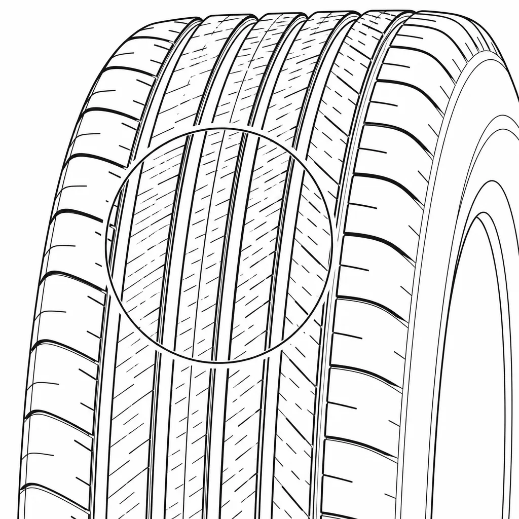 Schéma illustratif : Nervures longitudinales étroites portant de nombreuses lamelles transversales ou obliques