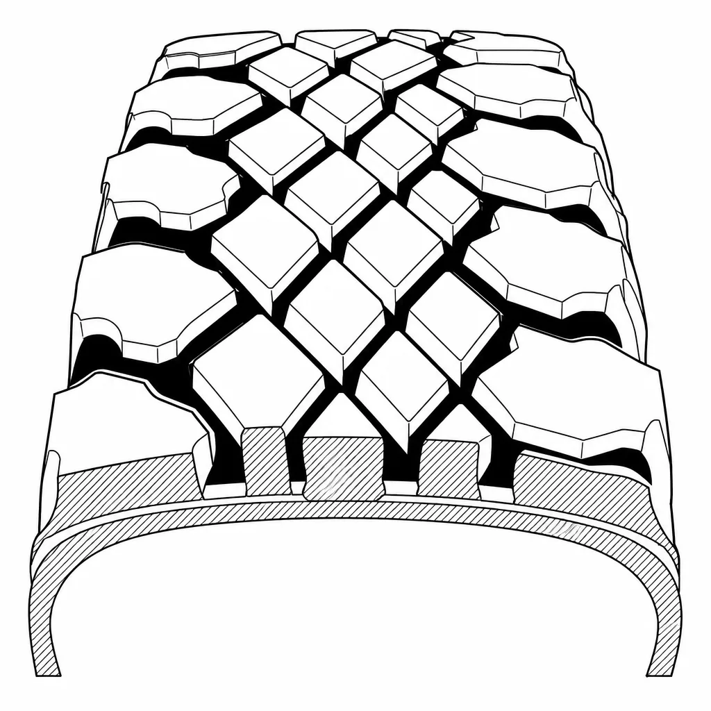 Schéma illustratif : Faible proportion de gomme porteuse entre les grands intervalles