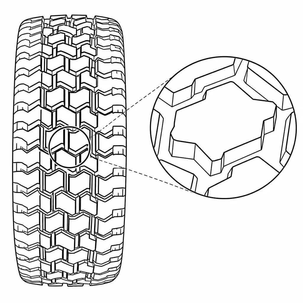 Schéma illustratif : Contours polygonaux comportant plusieurs angles et rétrécissements