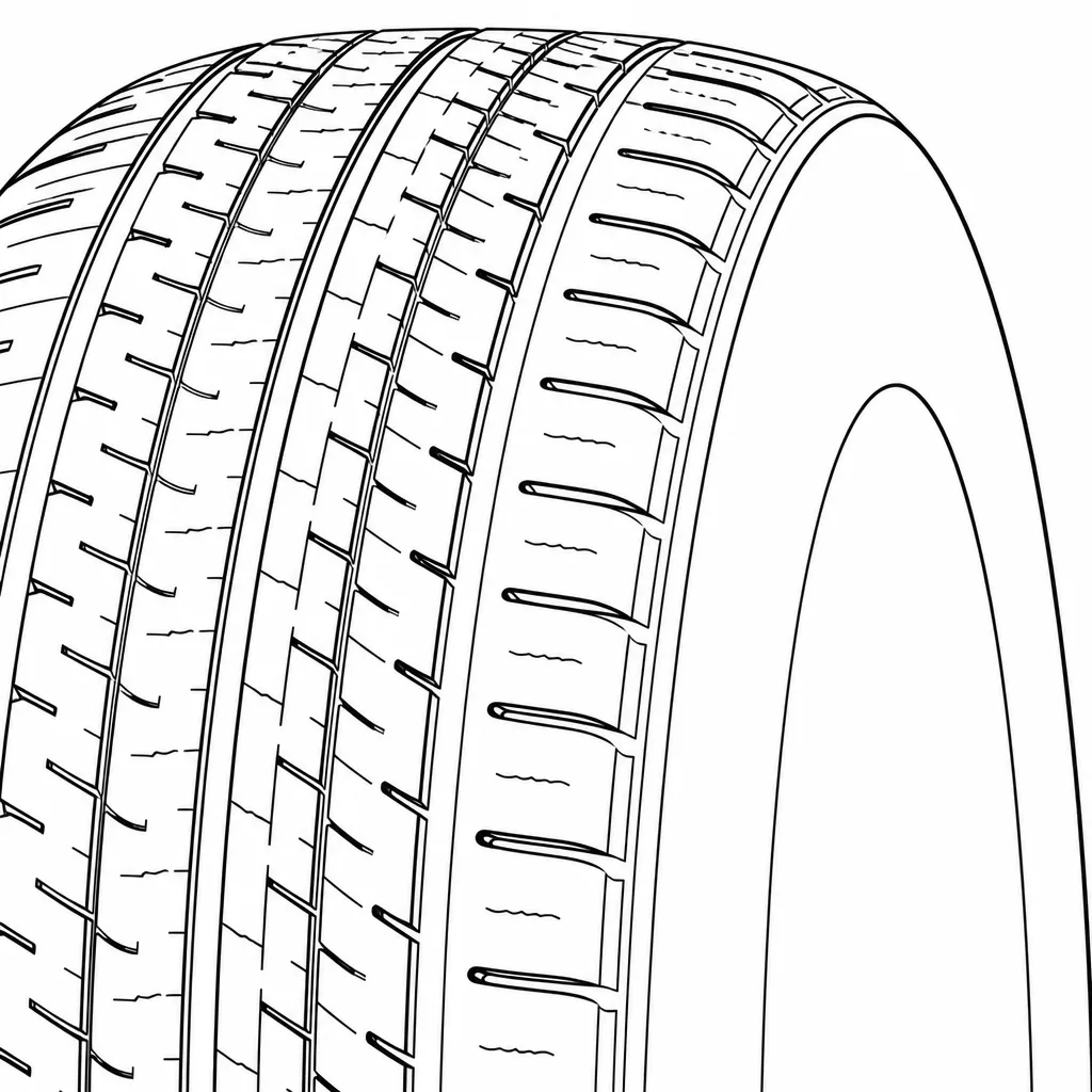 Schéma illustratif : Épaules arrondies à blocs longitudinaux semi-continus