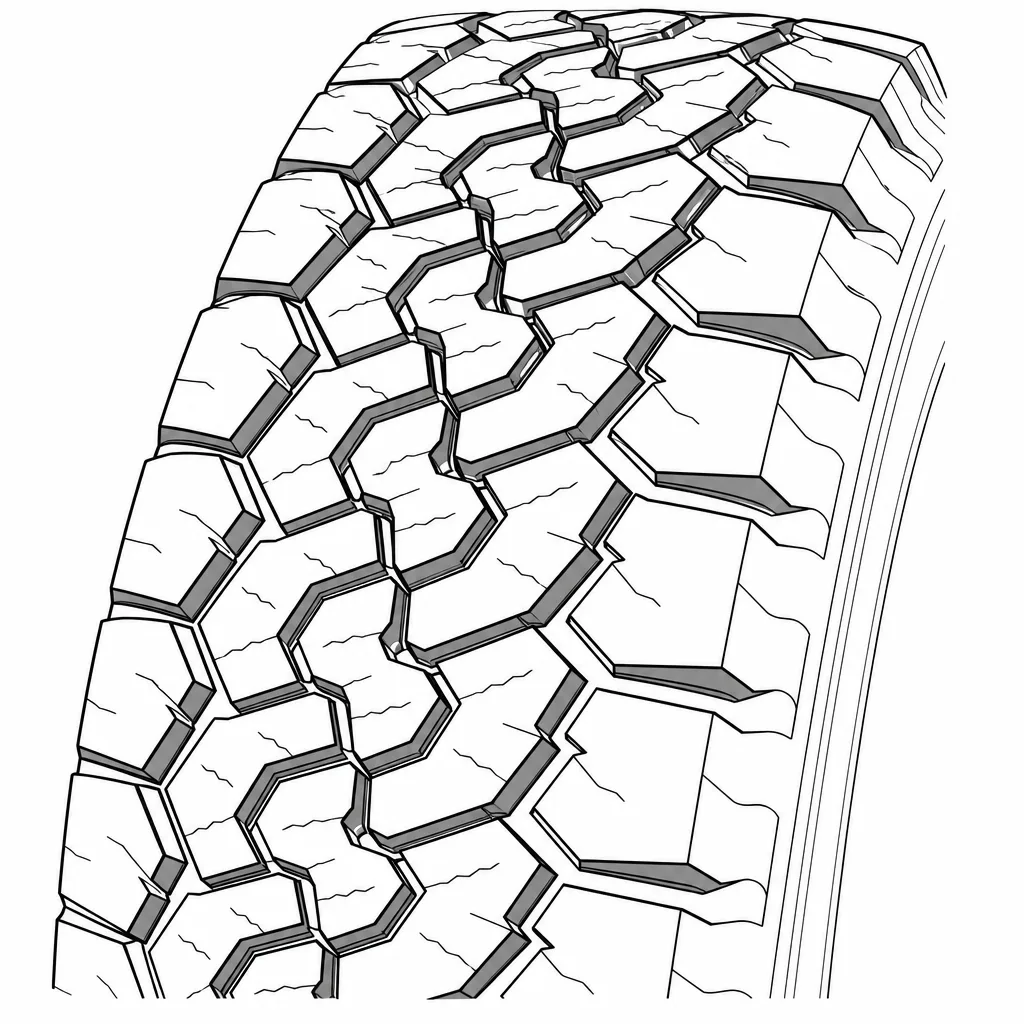 Schéma illustratif : Zone médiane sans bande de gomme continue
