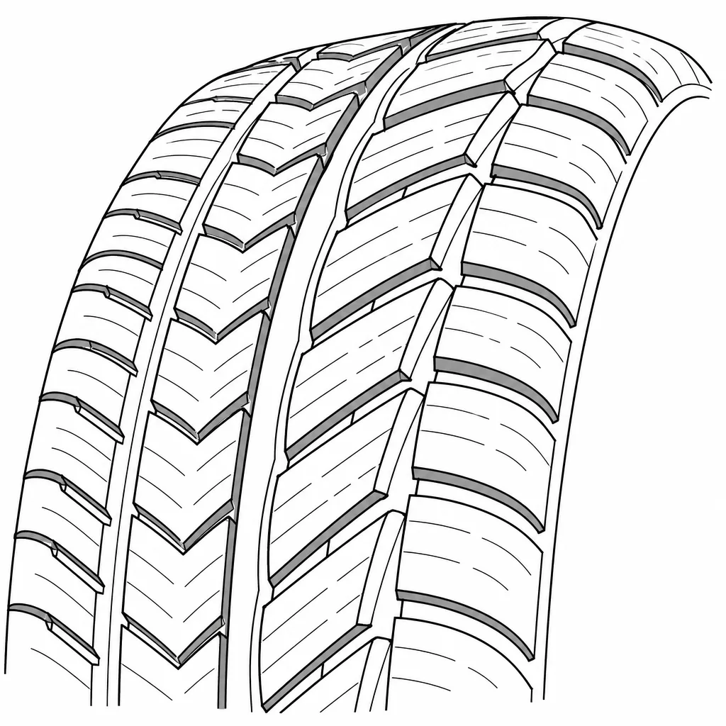 Schéma illustratif : Pavés inclinés de tailles variables