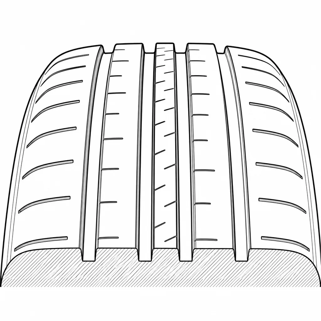 Schéma illustratif : Nervure centrale étroite encadrée par deux rainures