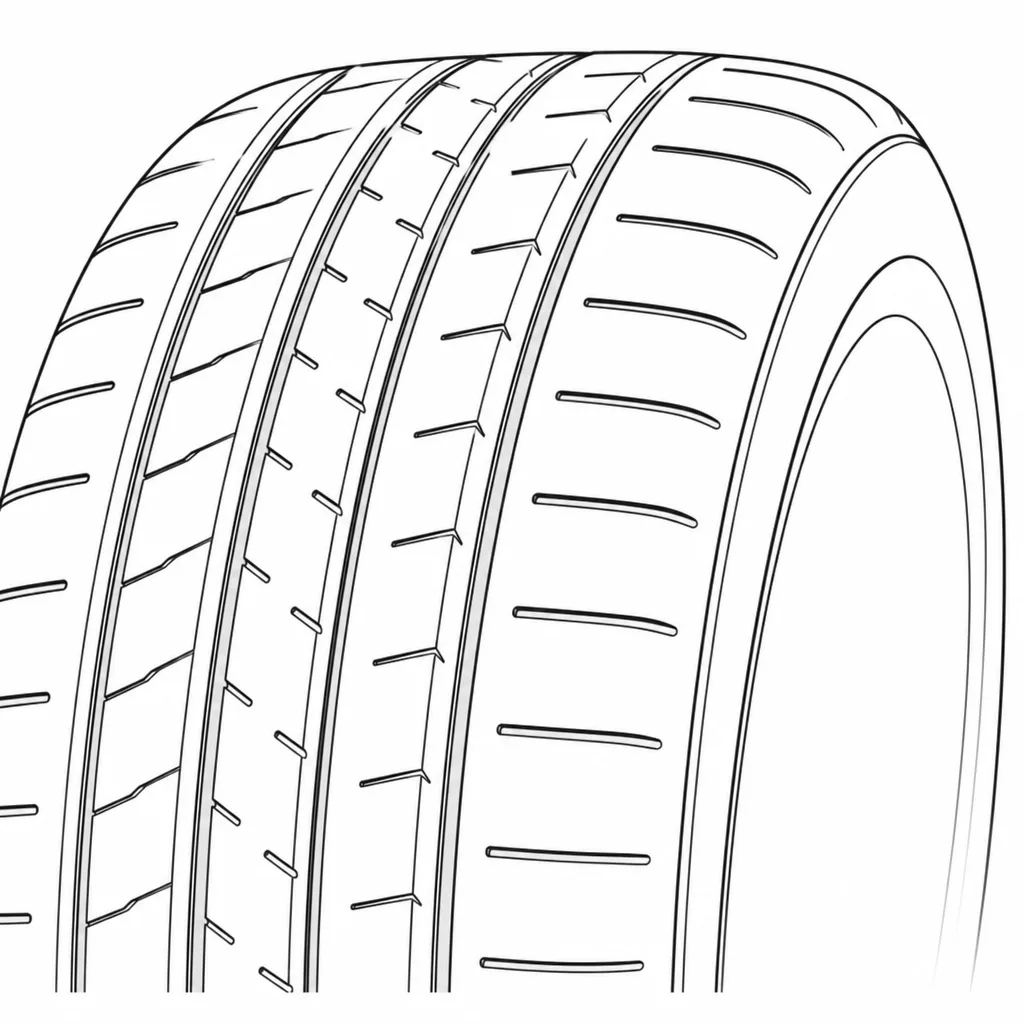 Schéma illustratif : Épaules semi-continues à encoches transversales courtes